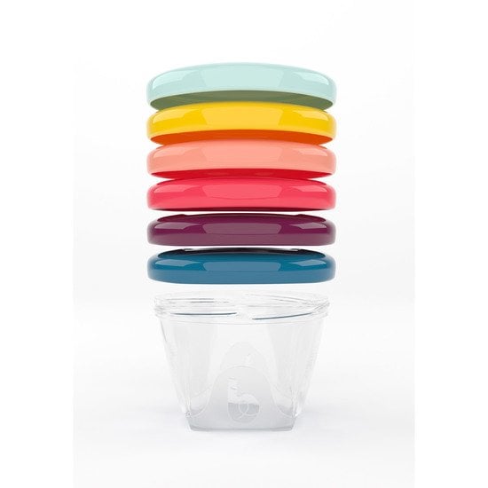 Pots De Conservation Babybols 180ml X6 Multicolore De Babymoov Bols Aubert