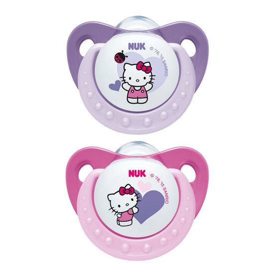 2x sucettes silicone Hello Kitty Hello Kitty T1 de Nuk