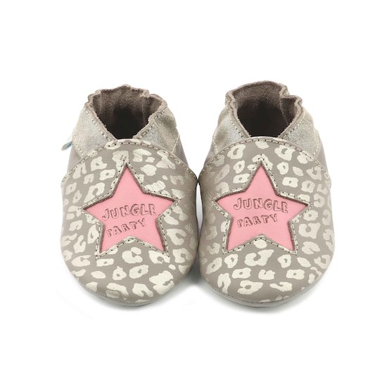 Chaussons Leo jungle Gris/Rose 17/18 de Robeez