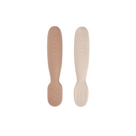 Lot de 2 Pré Cuillères Silicone Pralin / Argile  de Béaba