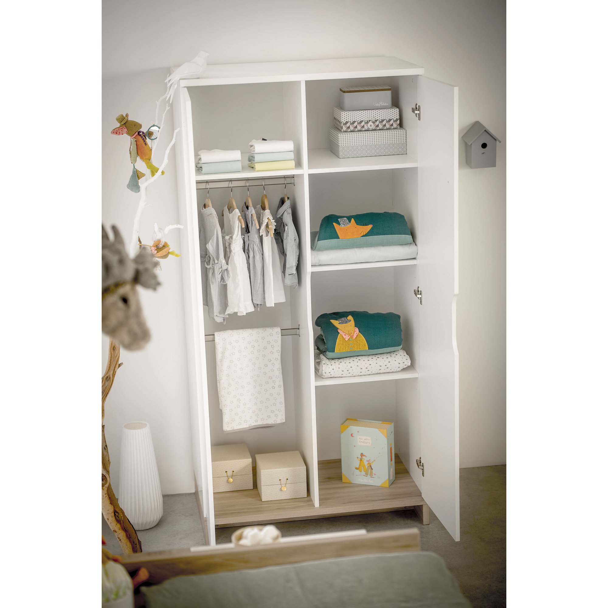 Lilo Armoire 2 Portes Blanc De Galipette Armoires 2 Portes Aubert