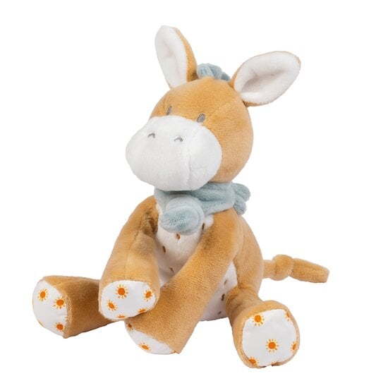 Félix et Léo Mini Peluche Âne Léo Beige  de Nattou