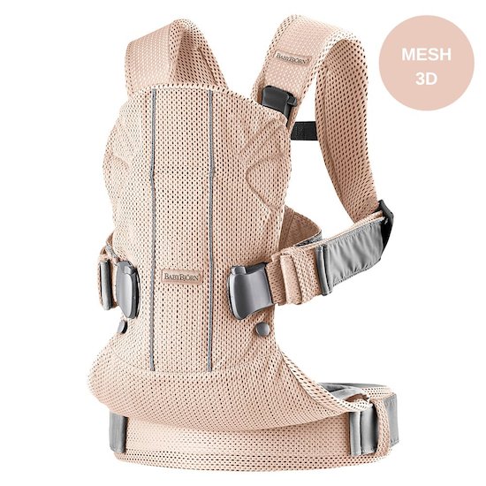 Porte-bébé One Air Rose Nacre Mesh 3D  de BabyBjörn