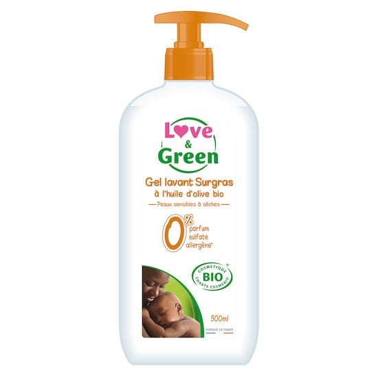 Gel surgras bio 500ml Blanc  de Love & Green Gel surgras bio 500ml Blanc  de Love & Green
