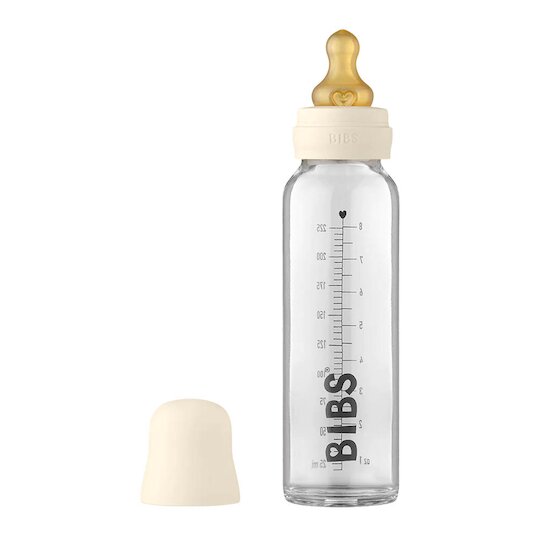 Biberon Baby Glass Ivoire 225 ml de BIBS