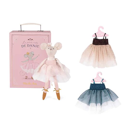 La Petite École de Danse Valise à tutus Rose  de Moulin Roty La Petite École de Danse Valise à tutus Rose  de Moulin Roty