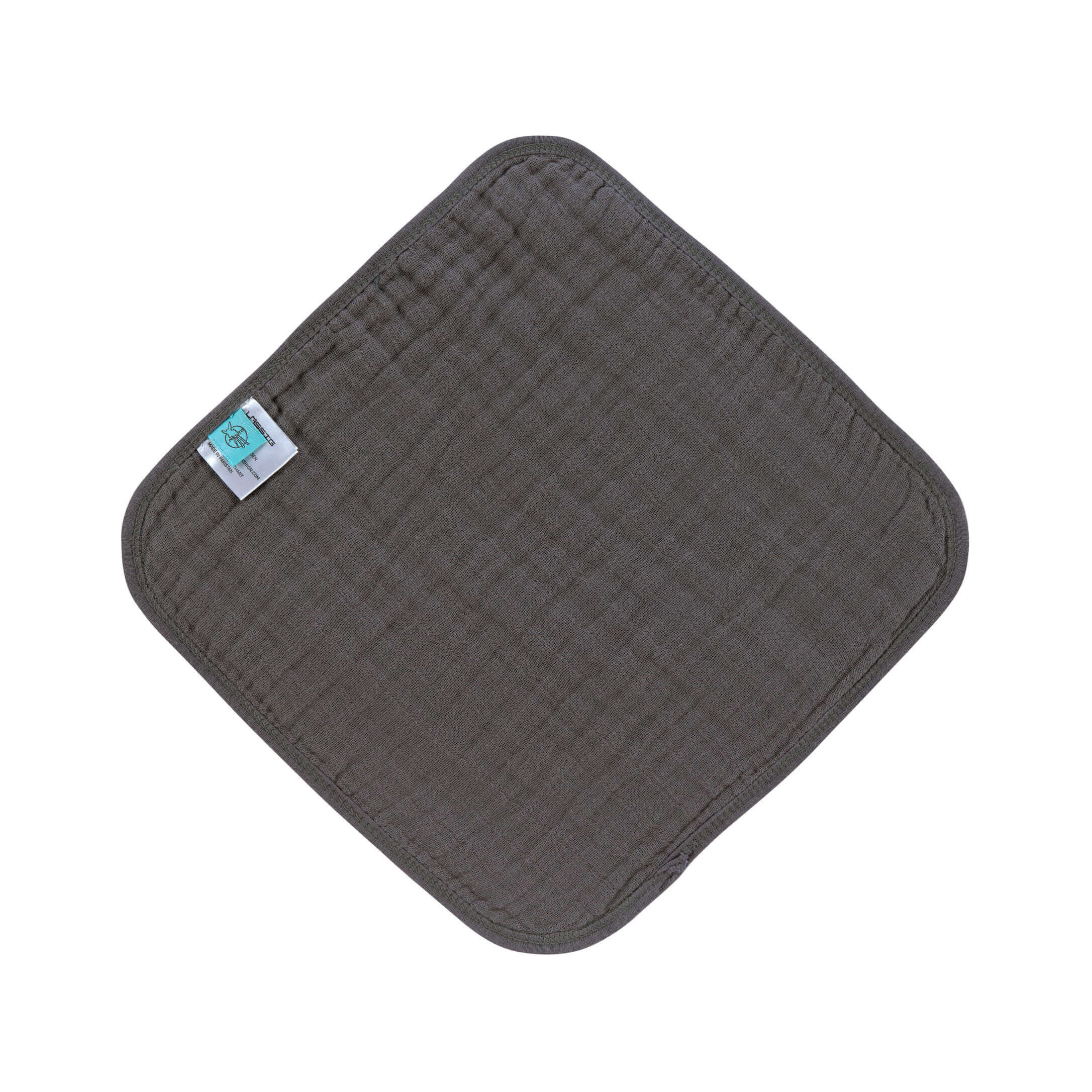 Lot De 3 Debarbouillettes En Mousseline Gris Anthracite De Lassig Langes Aubert