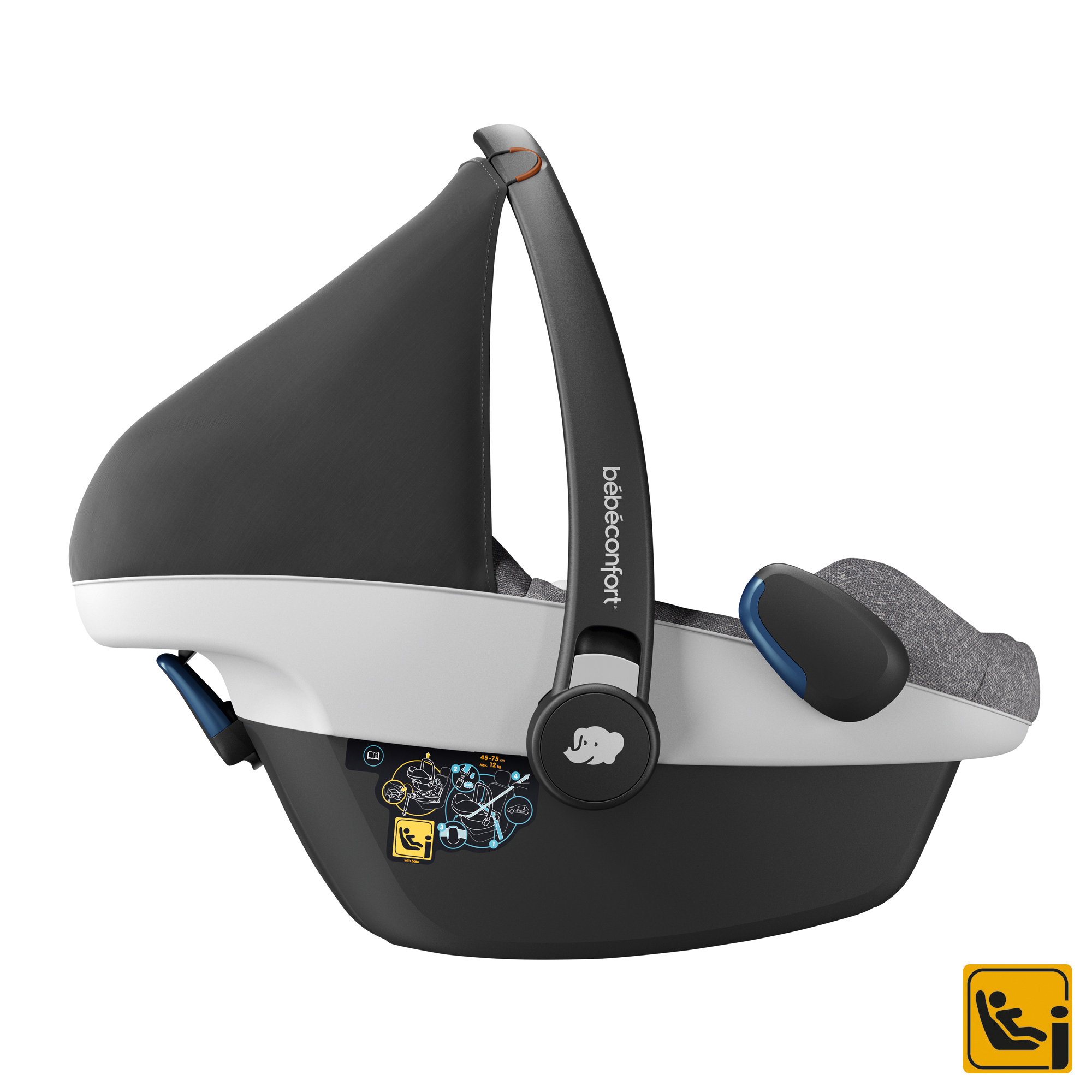 Pebble Pro I Size Nomad Grey De Bebe Confort Siege Auto Groupe 0 13kg Aubert