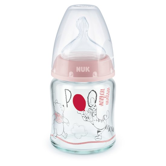 Biberon en verre et silicone First Choice 0-6 mois Aléatoire 120 ml de Nuk First Choice