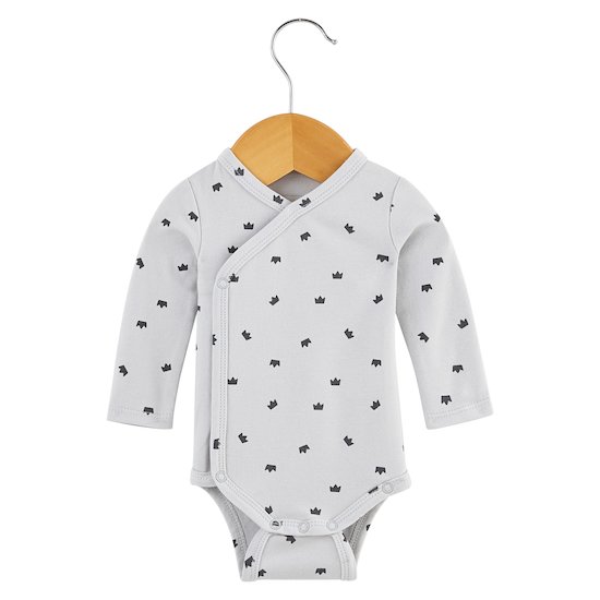 Body croisé Royal Baby Grey 6 mois de P'tit bisou