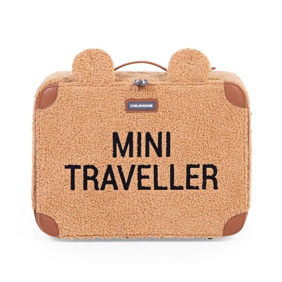 Teddy Valise Mini Traveler Teddy Brun  de Childhome