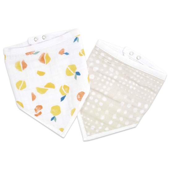 Lot de 2 bavoirs bandana Starry  de aden + anais essentials