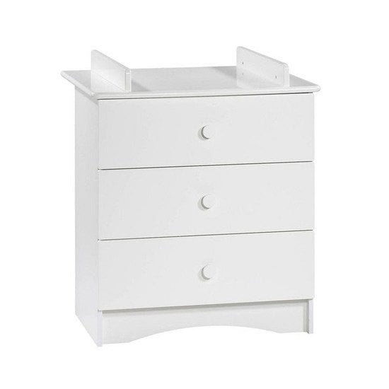 Basic commode avec plan à langer intégré Blanc  de Sauthon Baby's Sweet Home