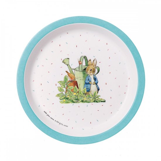 Assiette bébé 18cm Pierre Lapin  de Petit Jour Paris
