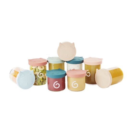 Pots conservation en verre ISY BOWLS  3 x 120ml + 6 x 250ml de Babymoov