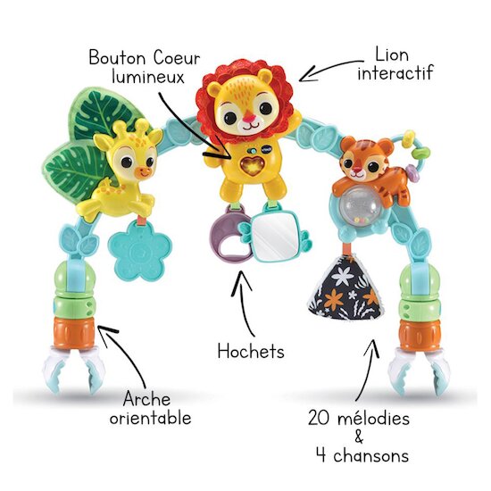 Arche d'éveil musicale des Baby loulous   de Vtech Arche d'éveil musicale des Baby loulous   de Vtech