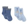 Bleu Ballerine Lot de 2 chaussettes