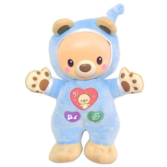 Léon mon lumi ourson Bleu de Vtech, Peluches musicales : Aubert