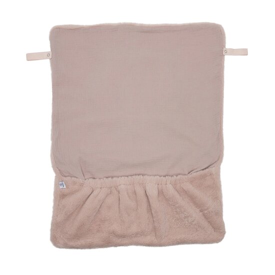 Couverture Nomade Fausse Fourrure Angora Rose  de BB&Co