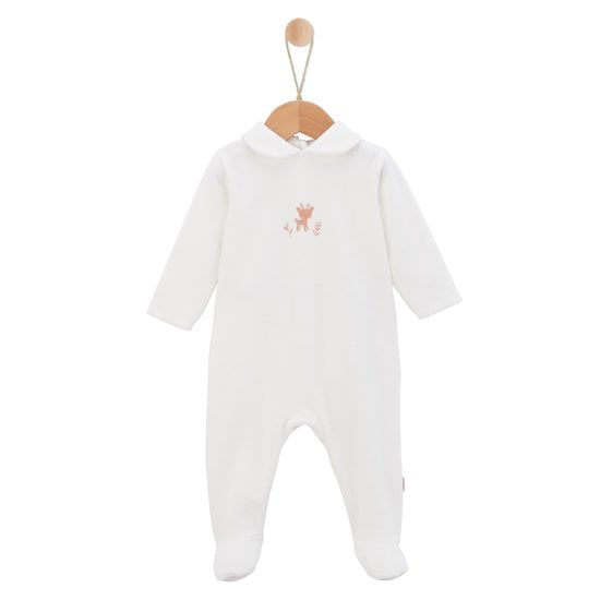 Petit Cocon Pyjama velours Blanc 12 mois de P'tit bisou