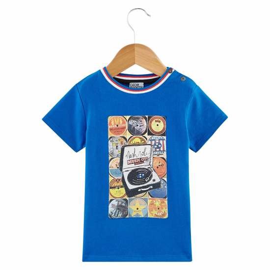 T-shirt collection Nashville Music City Garçon Bleu Stéréo 6 mois de Nano & nanette