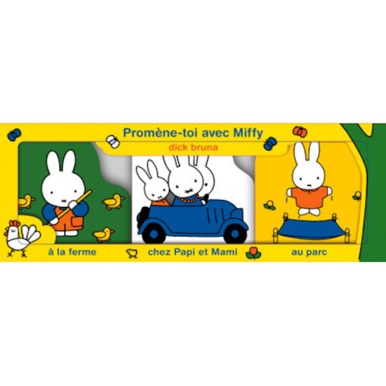 Coffret 3 petits livres - Promène-toi avec Miffy Gris  de Piou Piou et Merveilles