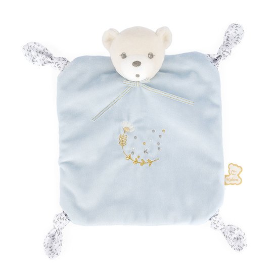 Perle Doudou carré Knots Ourson  de Kaloo