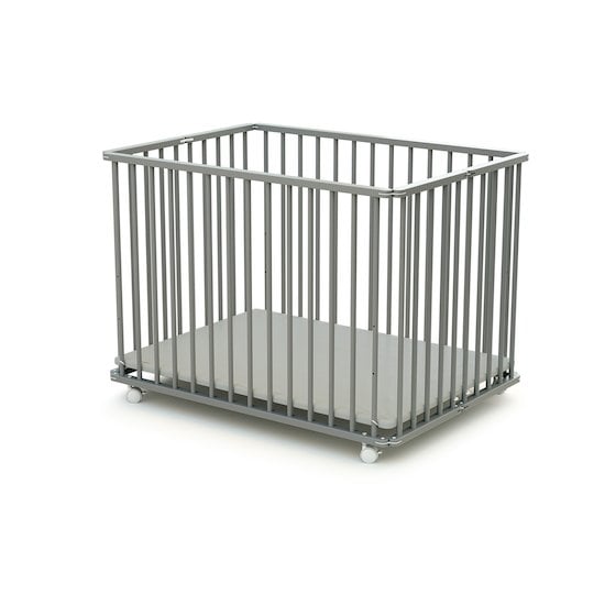 Parc pliant en bois Gris 70 x 100 cm de Formula Baby