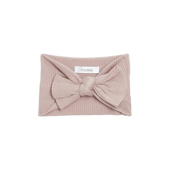 Bandeau+barrette bébé/fille, modèle Pétunia blanc