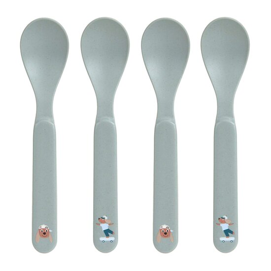 Tiny Team Lot de 4 Cuillères Chien  de Lässig