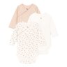 Lot de 3 bodies manches longues en coton