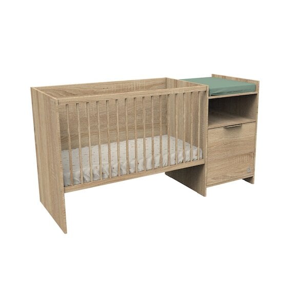 Azur Lit combiné transformable Chêne doré  de Sauthon Baby's Sweet Home