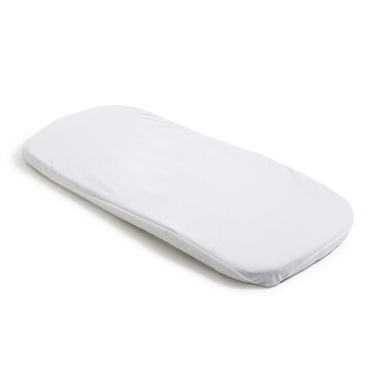 Drap housse + alèse 2-en-1 Blanc 32 x 68 cm de Petit à petit
