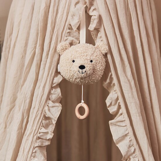 Teddy Bear Peluche musicale Naturel  de Jollein Teddy Bear Peluche musicale Naturel  de Jollein
