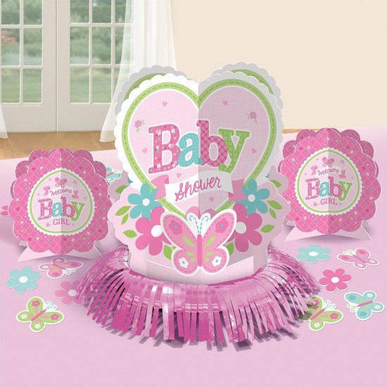 Kit déco de table welcome little one Girl  de Amscan