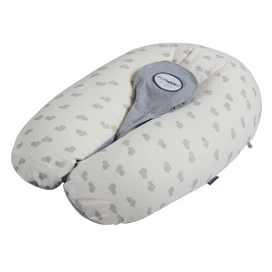 Coussin de Maternité Multirelax jersey Cœur / Gris  de Candide