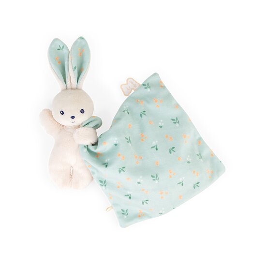 Doudou lapin Carré douceur Bouquet d'agrumes  de Kaloo Doudou lapin Carré douceur Bouquet d'agrumes  de Kaloo