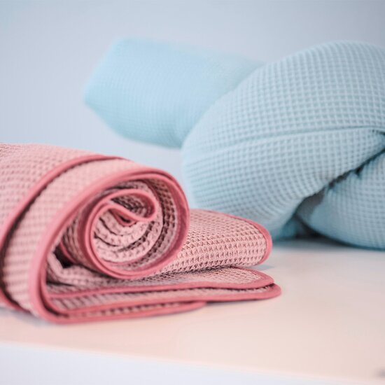 Couverture d'été en Piqué-Gaufré Vert 70 x 100 cm de Odenwalder