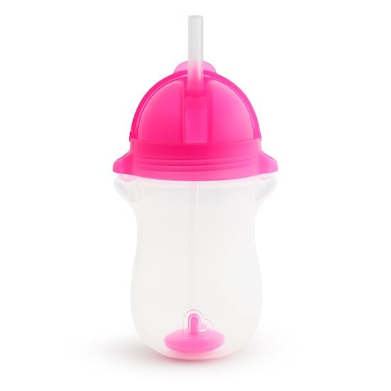 Tasse d'apprentissage à paille Click Lock Rose 296 ml de Munchkin