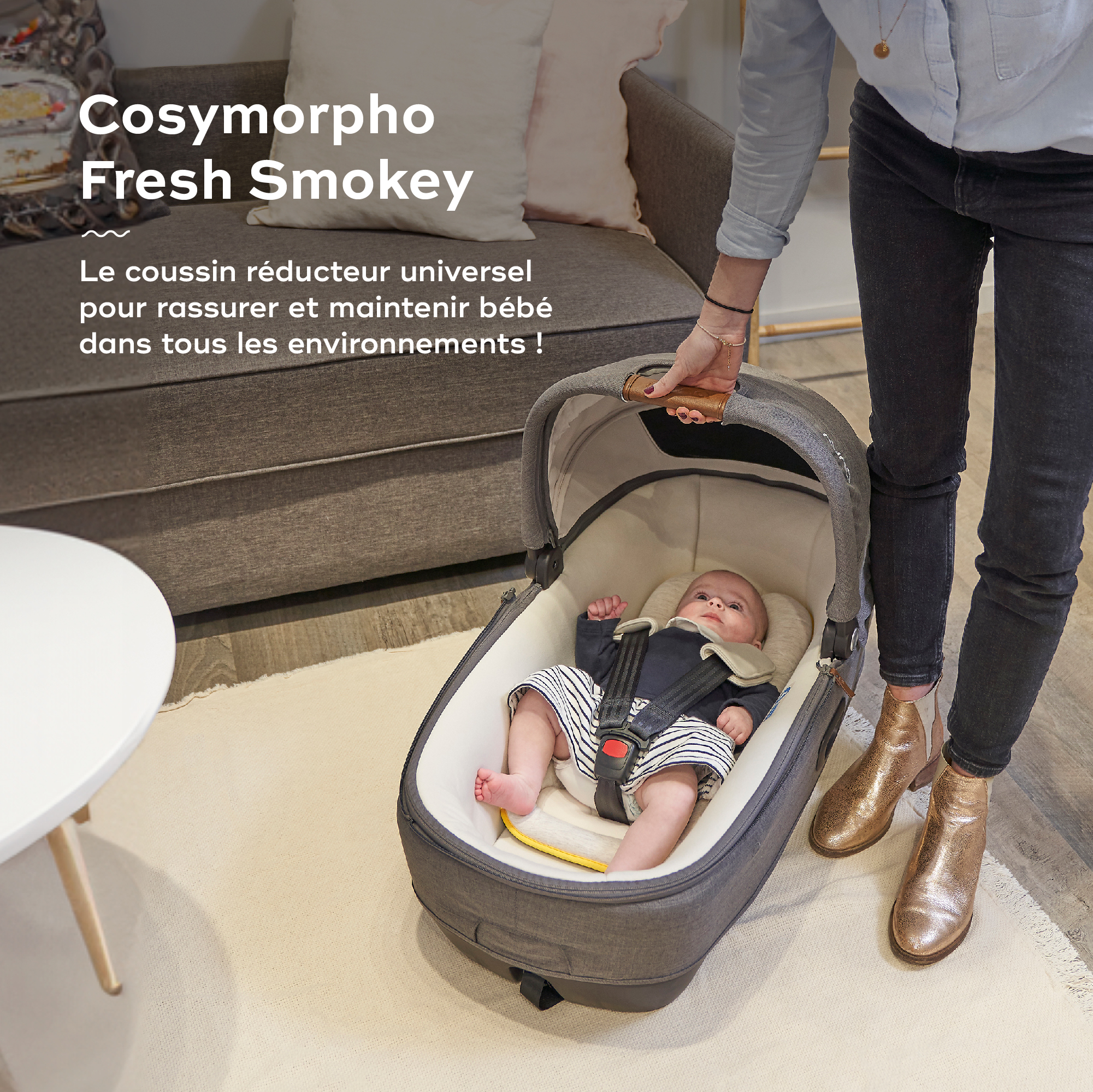 Cale bebe Cosymorpho Coussin Reducteur Universel Fresh Smokey Babymoov Cales bebe Aubert