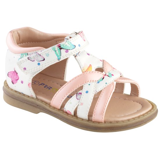 Sandales papillons Blanc 20 de P'tit Bisou premiers pas