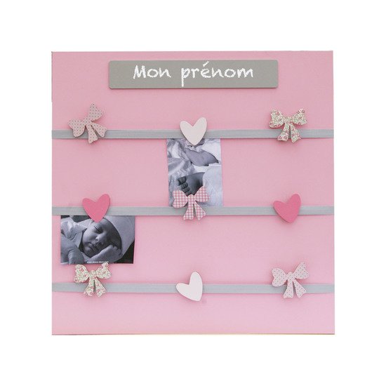 Pêle-mêle 9 vues Rose / Gris  de Titoutam