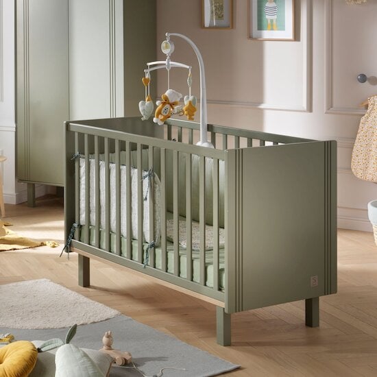 Eléonore Lit bébé Kaki 60 x 120 cm de Sauthon Baby's Sweet Home Eléonore Lit bébé Kaki 60 x 120 cm de Sauthon Baby's Sweet Home