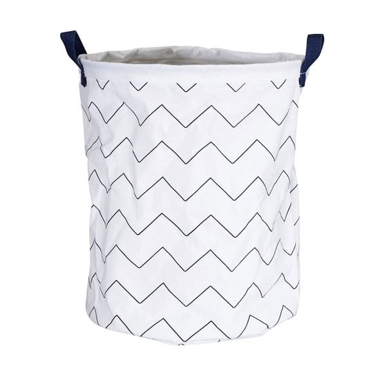 Hello panier de rangement  Bleu marine  de Sauthon Baby's Sweet Home