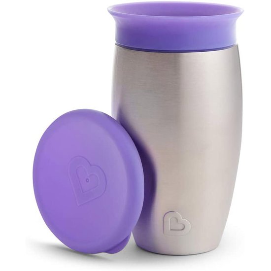 Tasse miracle 360 acier 296ml Violet  de Munchkin