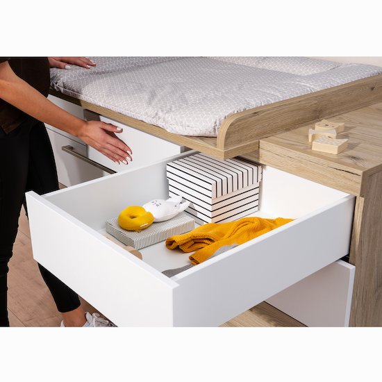 Remo Commode 3 tiroirs blancs  de 