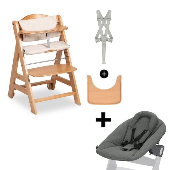 Chaise haute Beta + Transat 2en1   de Hauck