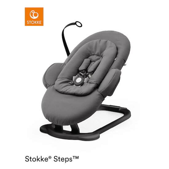 Transat Steps™ Châssis Noir/Chevrons Gris  de Stokke®