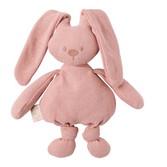 Lapidou peluche lapin tricot Rose  de Nattou