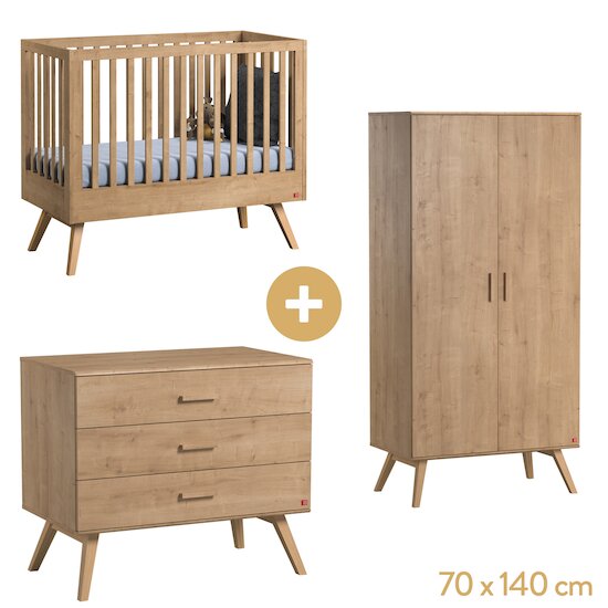 Chambre Nautis : Lit 70x140 + Armoire + Commode   de Vox Chambre Nautis : Lit 70x140 + Armoire + Commode   de Vox